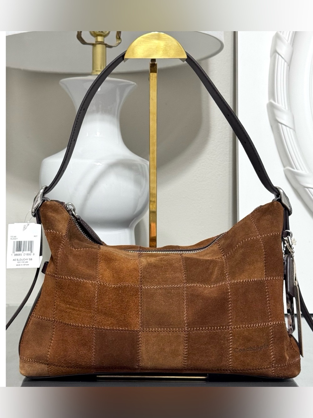 COACH COACHTOPIA Alter/Ego Slouchy Shoulder Bag, RUSSET BROWN
